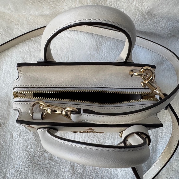 Coach Andrea Mini Carryall Ivory Bag With Gold Star Print ⭐️⭐️⭐️ - Picture 3 of 8